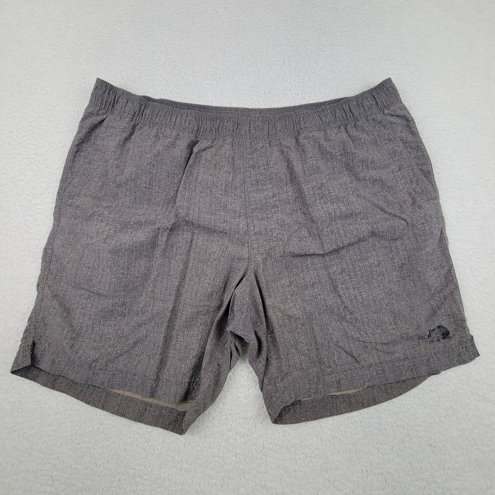 North Face Shorts Mens XL Gray Nylon Mesh Lined Quick Dry Swim Trunks Outdoor